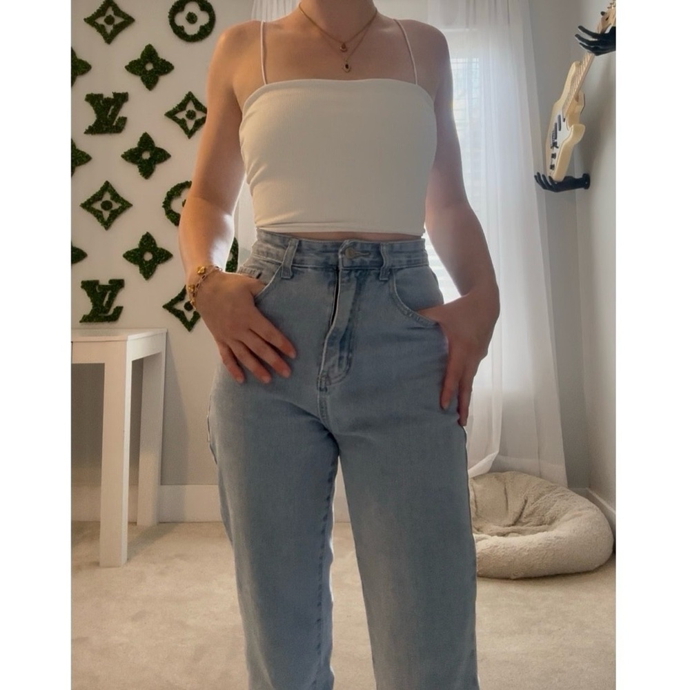 White Ribbed Cami